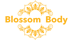 Logo blossom body groot geel 300x166